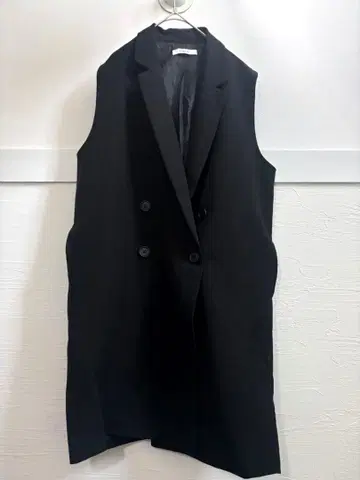 DouDou 롱베스트 더블 버튼