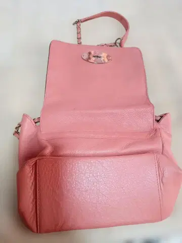 라 크렘 핑크 숄더백