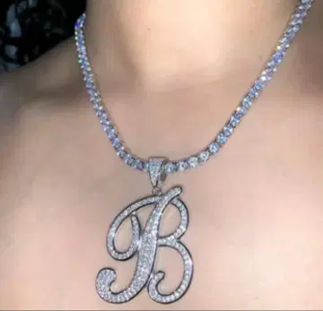 지르코니아 목걸이 B문자