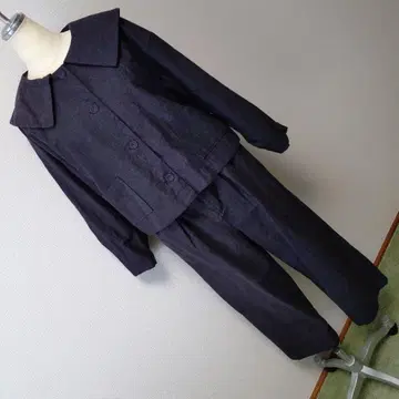 사만사 모스모스 차콜 셋업 큰 카라 부착