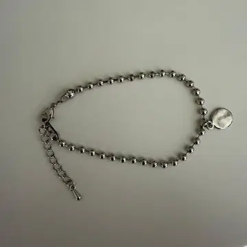 실버 볼 체인 팔찌