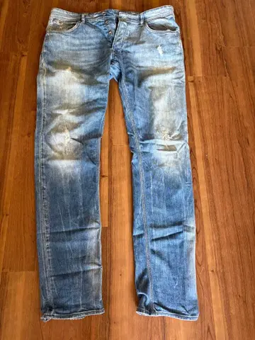 GAS 라이트 블루 슬림핏 데님 36 XL