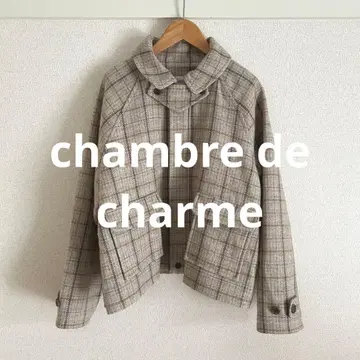 chambre de charme 체크 자켓
