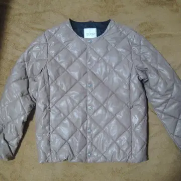 TAION 퀼팅 자켓 베이지