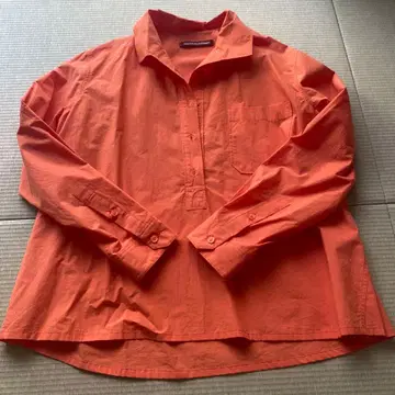 COMPTIOR DES COTONNIERS 오렌지 긴팔 셔츠