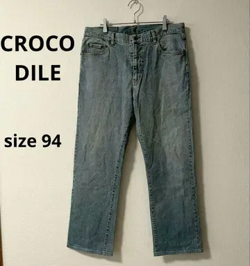 크로커다일 데님 사이즈 94 라이트 블루 면 혼방 남성용 스트레이트