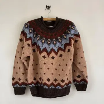 CHARGE 노르딕 무늬 니트 스웨터