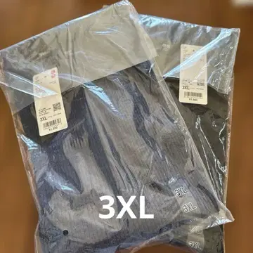 유니클로 리브 하이넥 티셔츠 BLUE BLACK