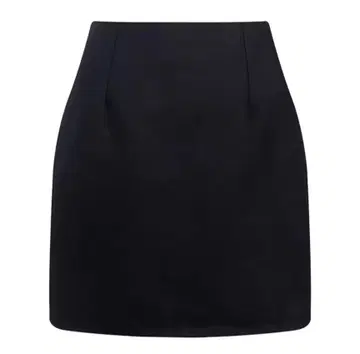 안감 부착 스트레치 무지 타이트 스커트 (블랙)