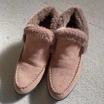 세스토 퍼 포함 브라운 스웨이드 어그 부츠 S 사이즈