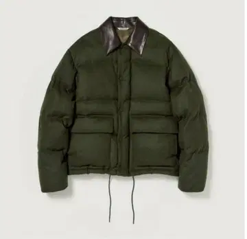 AURALEE BABY CAMEL FLANNEL DOWN BLOUSON