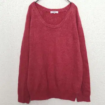 내추럴 뷰티 베이직 | 긴팔 래글런 스웨터 [ M ] 울 혼방 마젠타