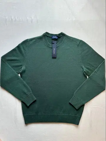 [ 미사용 새상품 ] DRUMOHR 돌모어 모스그린 크루넥 스웨터 46M