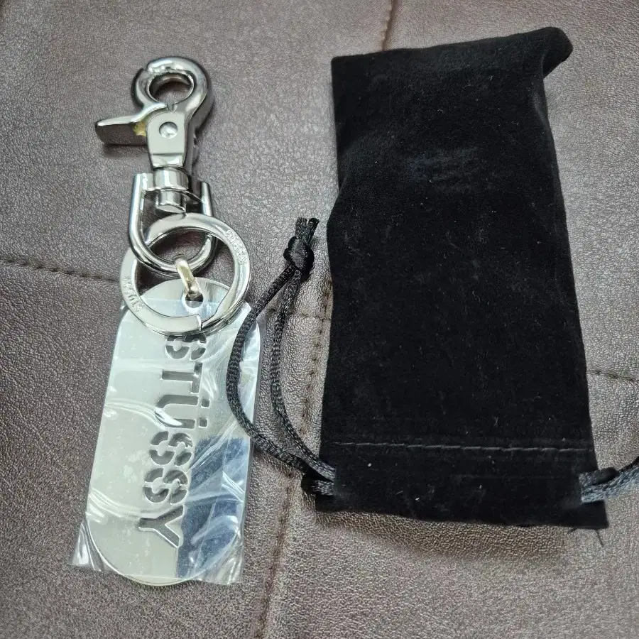 STUSSY | 스투시 Stussy Metal Tag Keychain Silver on Bunjang Global