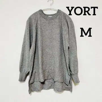 YORT 요트 야마다야 그레이 넉넉한 긴팔 니트 M