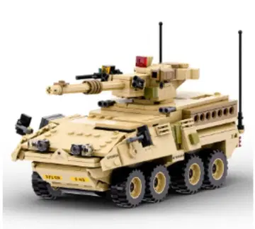 레고 블록 호환 M1128 스트라이커 MGS 탱크 보병 전투차