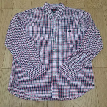 CANTERBURY 체크 무늬 버튼 다운 셔츠 L 사이즈