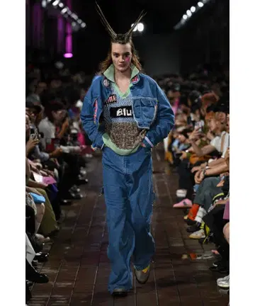 anrealage homme 언리얼에이지 자수 데님 자켓