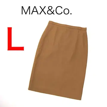 H3729 맥스 앤 코 울 혼방 미디 기장 스커트