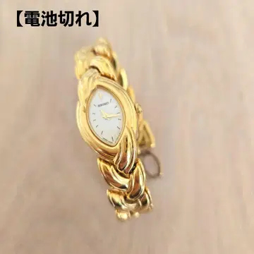 [배터리 없음] SEIKO 골드 아날로그 손목시계