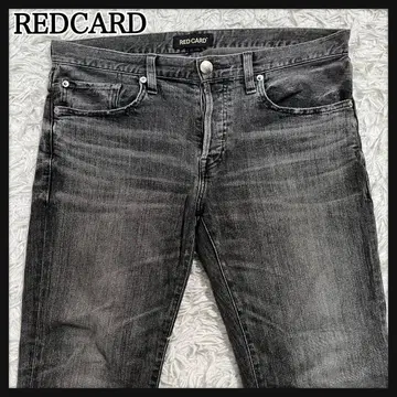 레드카드 에디스 별주 리듬 빈티지 가공 32 블랙