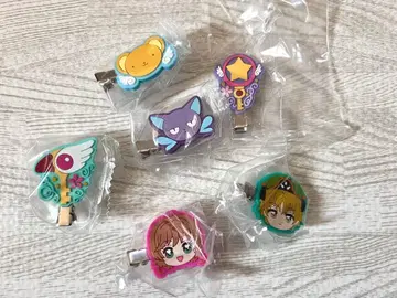 카드캡터 사쿠라 캡슐 헤어 클립 6개 세트