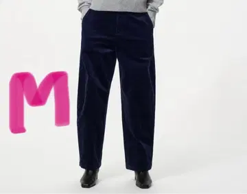 코듀로이 커브 팬츠 M 사이즈 네이비