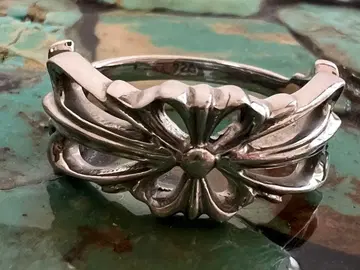 silver925 플로럴 크로스 반지