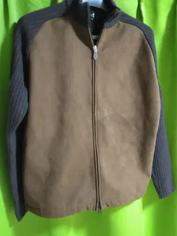 플리스 자켓 브라운/다크 그레이 남성용