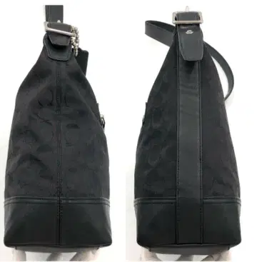 블랙 나일론 숄더백