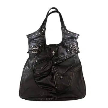 14th Addiction 가죽 토트백