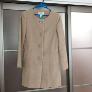 any si 베이지 롱 코트