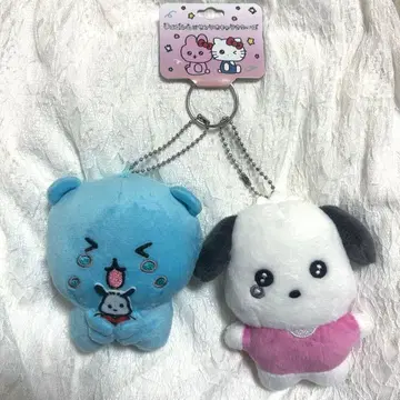 최고심 산리오 popup 봉제 인형 페어 마스코트 포차코