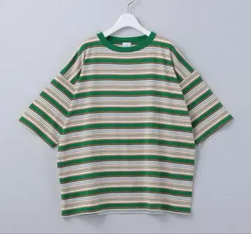 roku 멀티 보더 t셔츠 그린