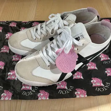 PATOU 타이거 스니커즈 화이트/베이지/블랙