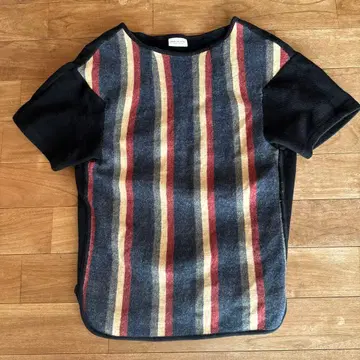 DRIES VAN NOTEN 절개 울 스트라이프 베스트