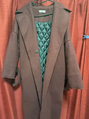 3.3 필드 트립 브라운 롱 코트