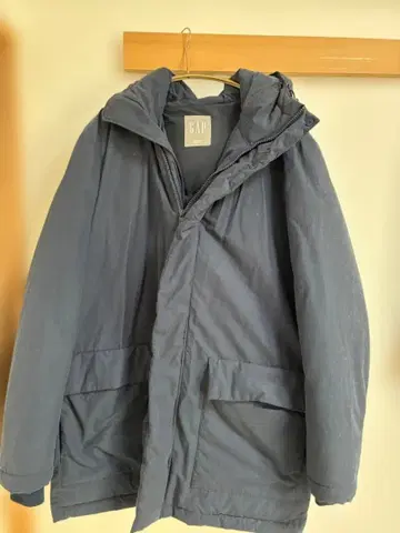 GAP 네이비 다운 자켓 후드 부착