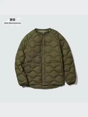 유니클로 x 화이트 마운티니어링 울트라 라이트 다운 4XL 올리브