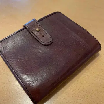 ARTS&SCIENCE 이단 접이식 지갑 브라운 아코디언 주름 지갑