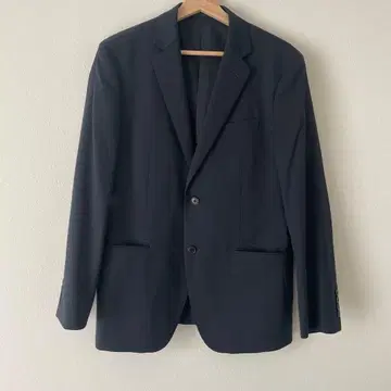 유니클로 프리미엄 울 셋업 수트 남성용 L 사이즈 네이비