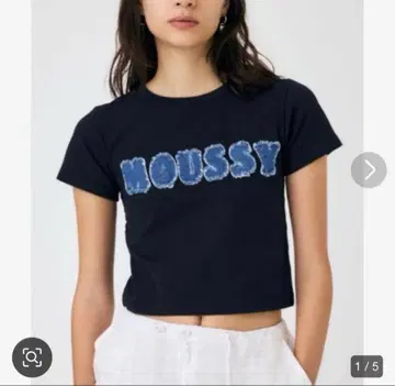 [ moussy ] PATCH DENIM MOUSSY TINY 셔츠