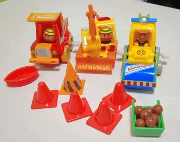 호빵맨 공사 차량 3대 세트