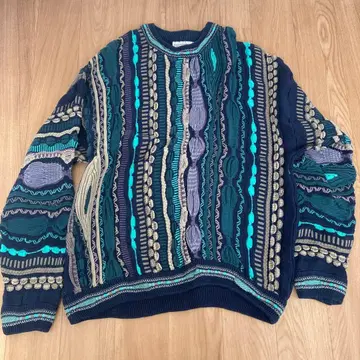 호주산 3D 니트 스웨터 COOGI 계열 구제 의류 L