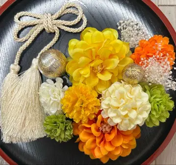 성인식 일본 의류 후리소데 시치고산 사전 촬영 머리 장식