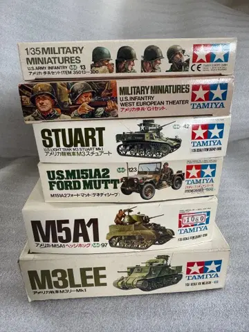 1/35 타미야 미국 경전차+경차량+보병 6종 세트