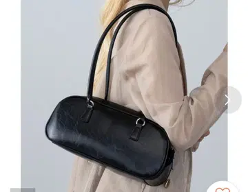 숄더백 롱 핸들 블랙