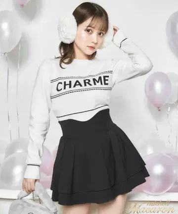 미셸 마카롱 슬림 레그 스커트 (이너 팬츠 포함) 블랙 S