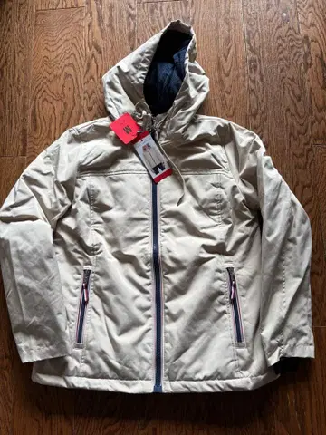 타미힐피거 새상품 M 사이즈 후드 부착 베이지 자켓