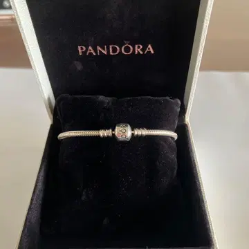 판도라 실버 스네이크 체인 팔찌